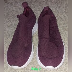 Avia Knit Pull On Memory Foam Sneakers 7